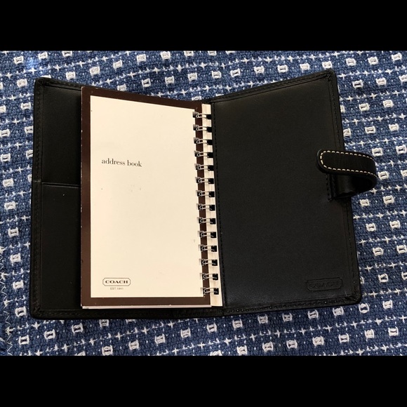 Coach- signature “c” black address book - Picture 5 of 5